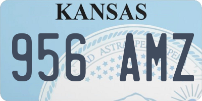KS license plate 956AMZ