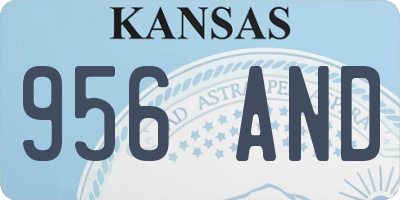KS license plate 956AND