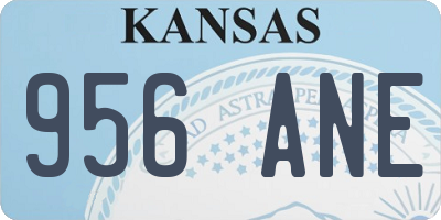 KS license plate 956ANE