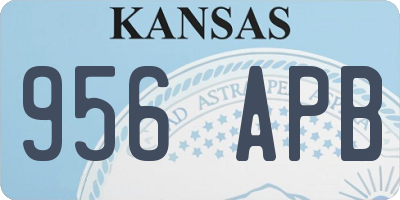 KS license plate 956APB