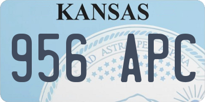 KS license plate 956APC