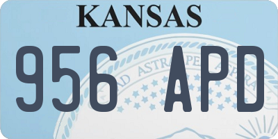 KS license plate 956APD