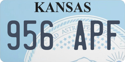 KS license plate 956APF