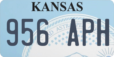 KS license plate 956APH