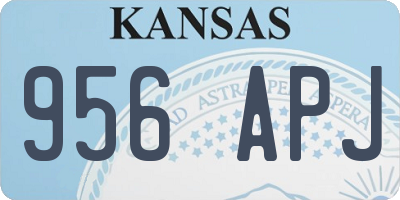 KS license plate 956APJ