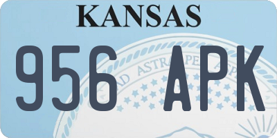 KS license plate 956APK