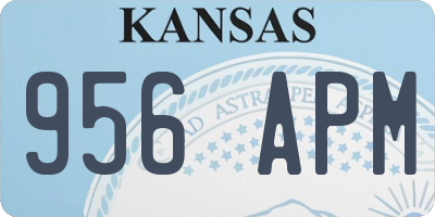 KS license plate 956APM