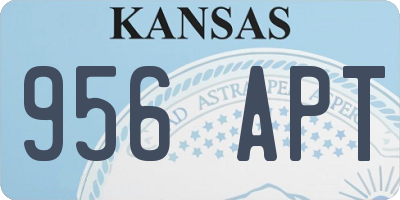 KS license plate 956APT