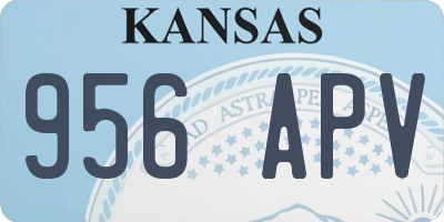 KS license plate 956APV