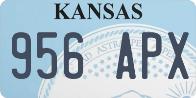 KS license plate 956APX