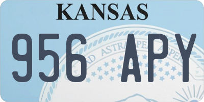 KS license plate 956APY