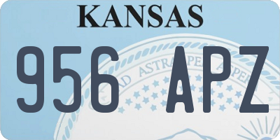 KS license plate 956APZ