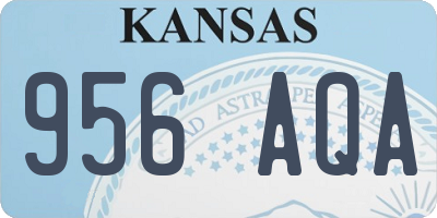 KS license plate 956AQA