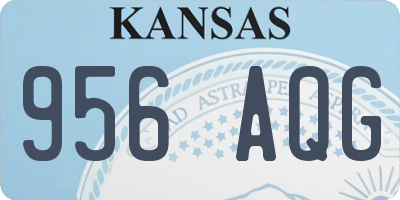 KS license plate 956AQG