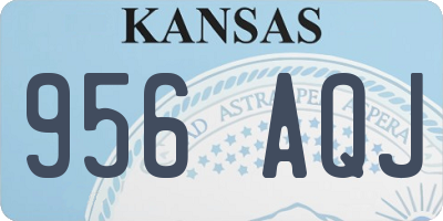 KS license plate 956AQJ