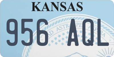 KS license plate 956AQL