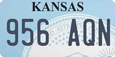 KS license plate 956AQN