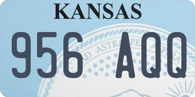 KS license plate 956AQQ