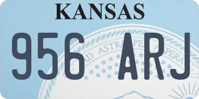 KS license plate 956ARJ