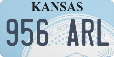 KS license plate 956ARL