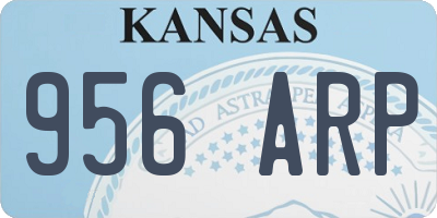 KS license plate 956ARP