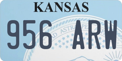 KS license plate 956ARW