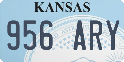 KS license plate 956ARY