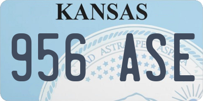 KS license plate 956ASE