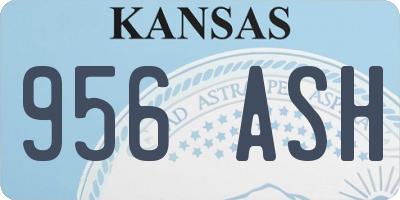 KS license plate 956ASH