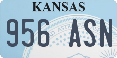 KS license plate 956ASN