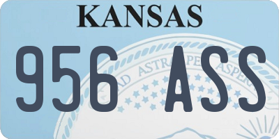 KS license plate 956ASS