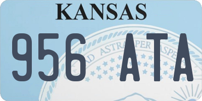 KS license plate 956ATA