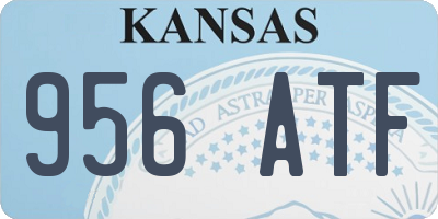 KS license plate 956ATF