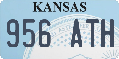 KS license plate 956ATH