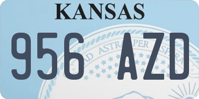 KS license plate 956AZD