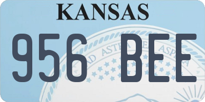 KS license plate 956BEE