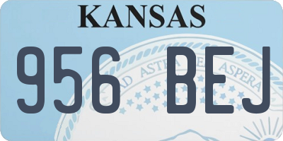 KS license plate 956BEJ
