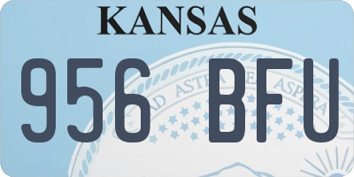 KS license plate 956BFU