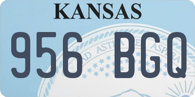 KS license plate 956BGQ