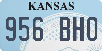 KS license plate 956BHO