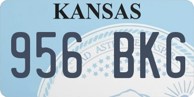 KS license plate 956BKG