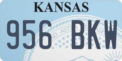 KS license plate 956BKW