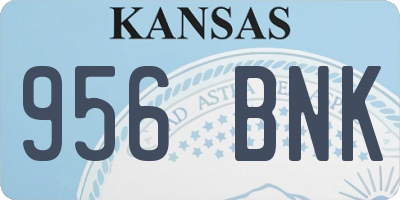 KS license plate 956BNK