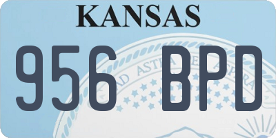 KS license plate 956BPD