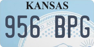 KS license plate 956BPG