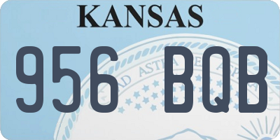 KS license plate 956BQB