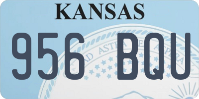 KS license plate 956BQU