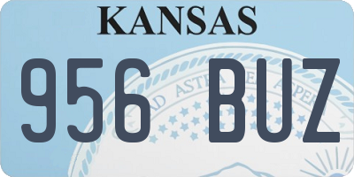 KS license plate 956BUZ