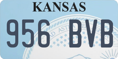 KS license plate 956BVB