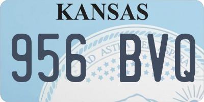 KS license plate 956BVQ